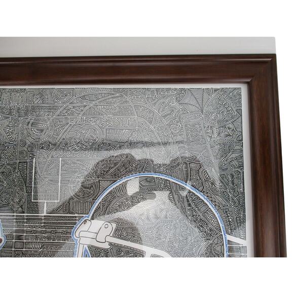 A Time Of Football by Gregg Visintainer 17.75" x 13.75" Framed Hidden Art - Picture 5 of 8